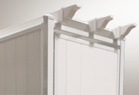 36 Inch Single Louvered Roof
