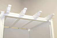 46 Inch Single Louvered Roof